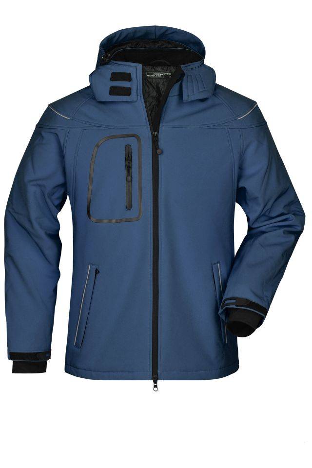 Men’s Winter Softshell Jacket Modische Winter Softshelljacke blau, Gr. S