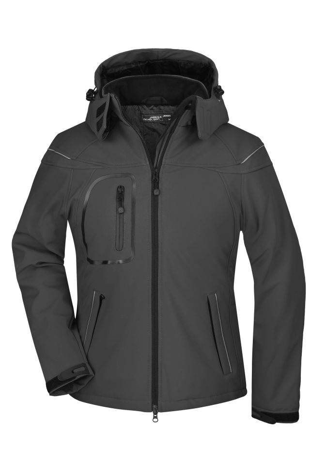 Ladies' Winter Softshell Jacket Modische Winter Softshelljacke schwarz, Gr. XL