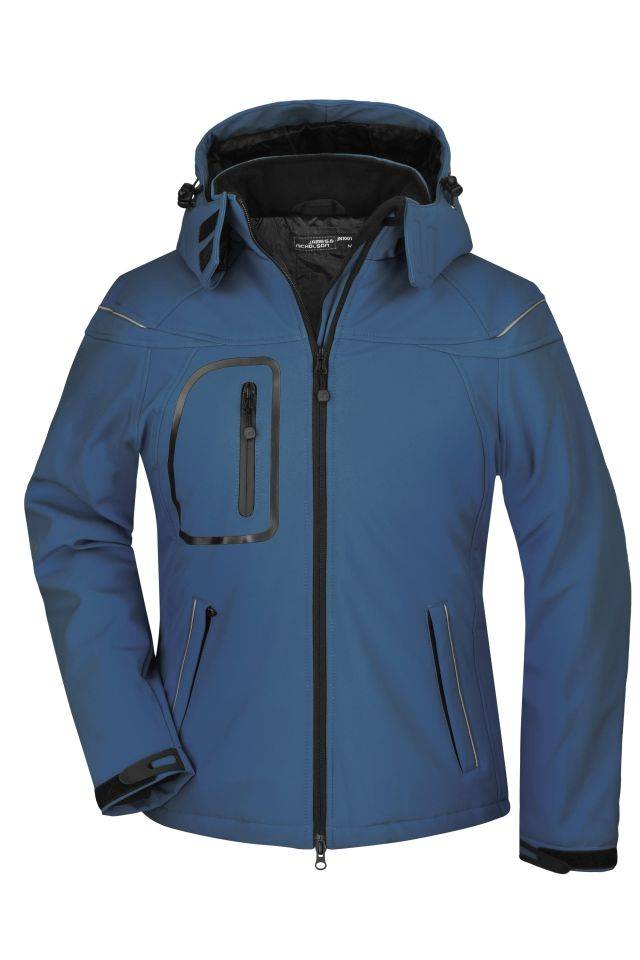 Ladies' Winter Softshell Jacket Modische Winter Softshelljacke blau, Gr. L