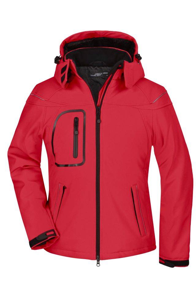 Ladies' Winter Softshell Jacket Modische Winter Softshelljacke rot, Gr. L