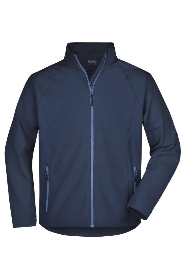 Men's Softshell Jacket Modische Softshelljacke blau, Gr. XXL