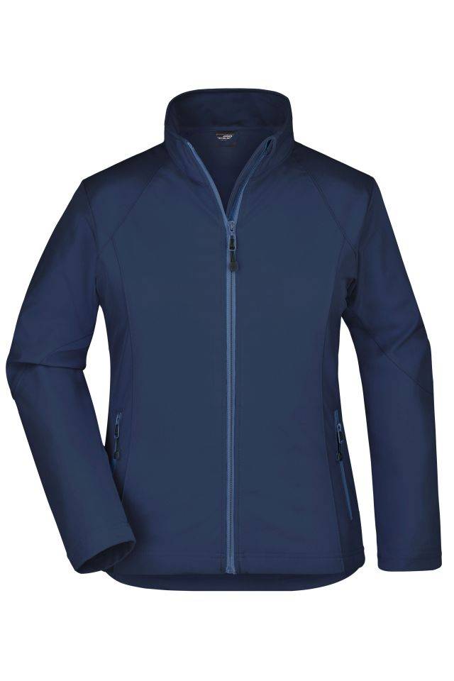 Ladies' Softshell Jacket Modische Softshelljacke blau, Gr. XXL