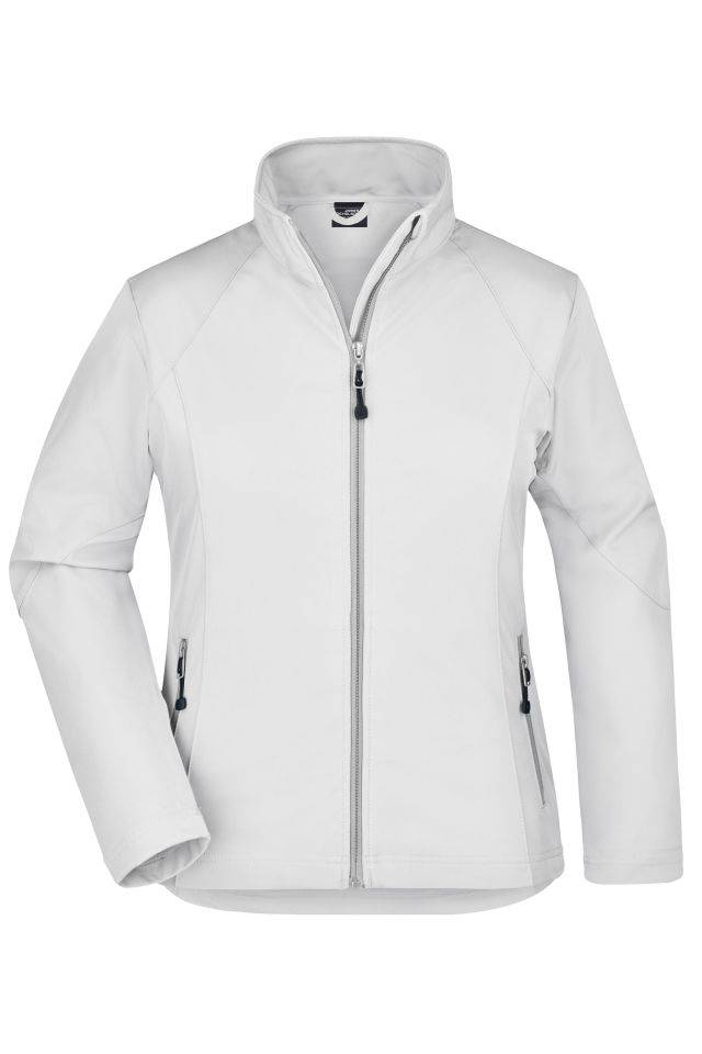 Ladies' Softshell Jacket Modische Softshelljacke weiß, Gr. M