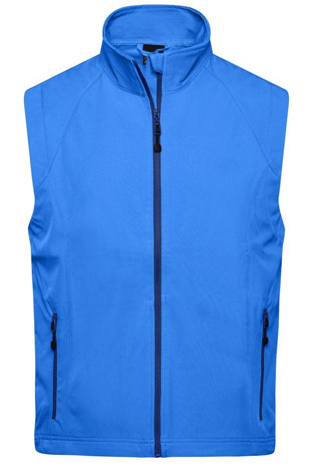 Men's Softshell Vest Modische Softshellweste blau, Gr. L