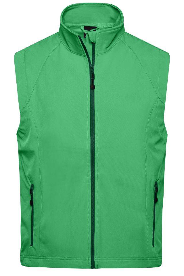 Men's Softshell Vest Modische Softshellweste grün, Gr. L