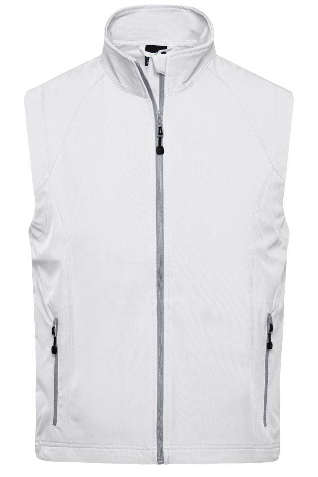 Men's Softshell Vest Modische Softshellweste weiß, Gr. XXL