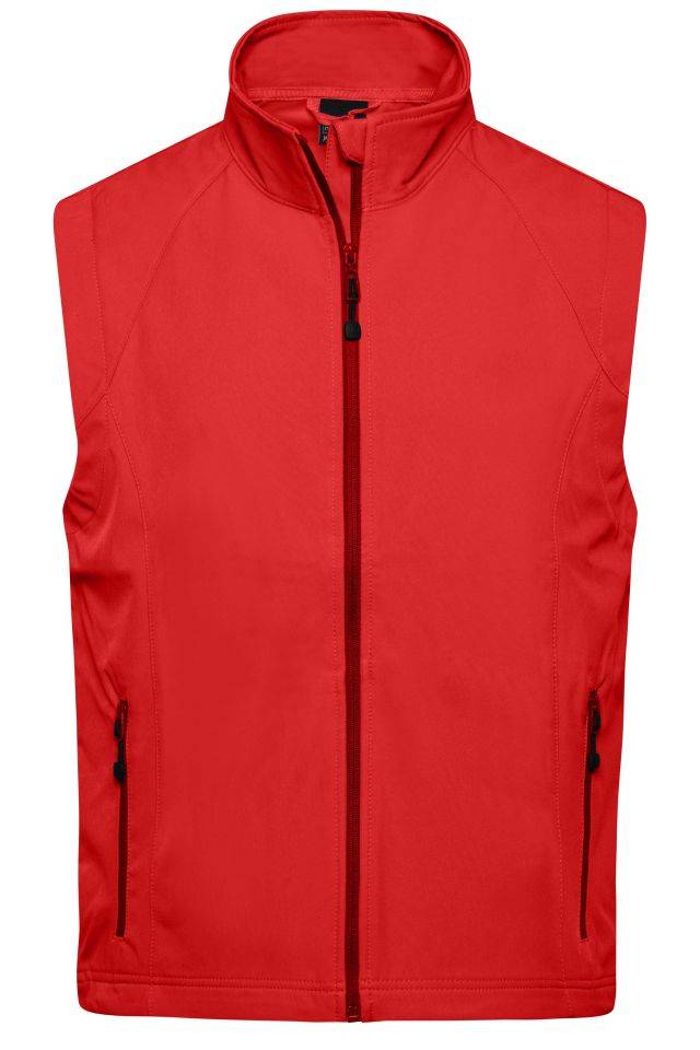 Men's Softshell Vest Modische Softshellweste rot, Gr. XL
