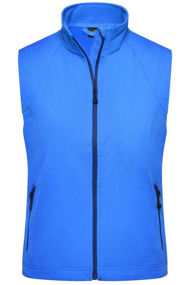 Ladies' Softshell Vest Modische Softshellweste blau, Gr. XXL