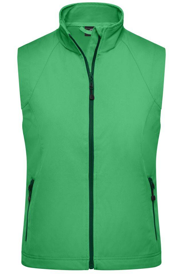 Ladies' Softshell Vest Modische Softshellweste grün, Gr. XL