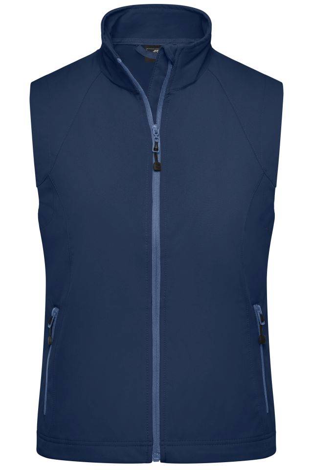 Ladies' Softshell Vest Modische Softshellweste blau, Gr. L