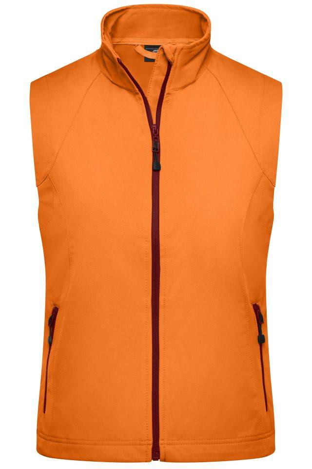 Ladies' Softshell Vest Modische Softshellweste orange, Gr. XL