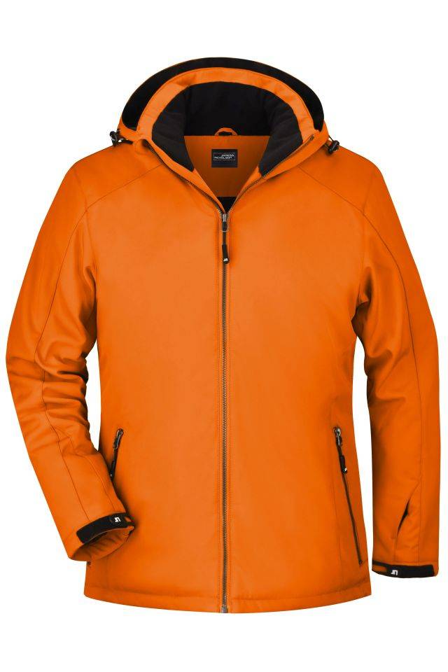 Ladies' Wintersport Jacket Elastische, gefütterte Softshelljacke orange, Gr. XXL
