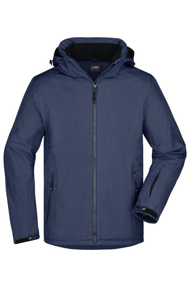 Men's Wintersport Jacket Elastische, gefütterte Softshelljacke blau, Gr. XL