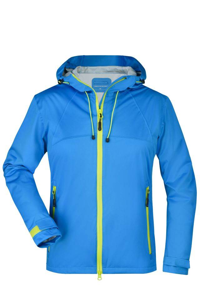 Ladies' Outdoor Jacket Ultraleichte Softshell-Jacke für extreme Wetterbedingungen blau/gelb, Gr. S