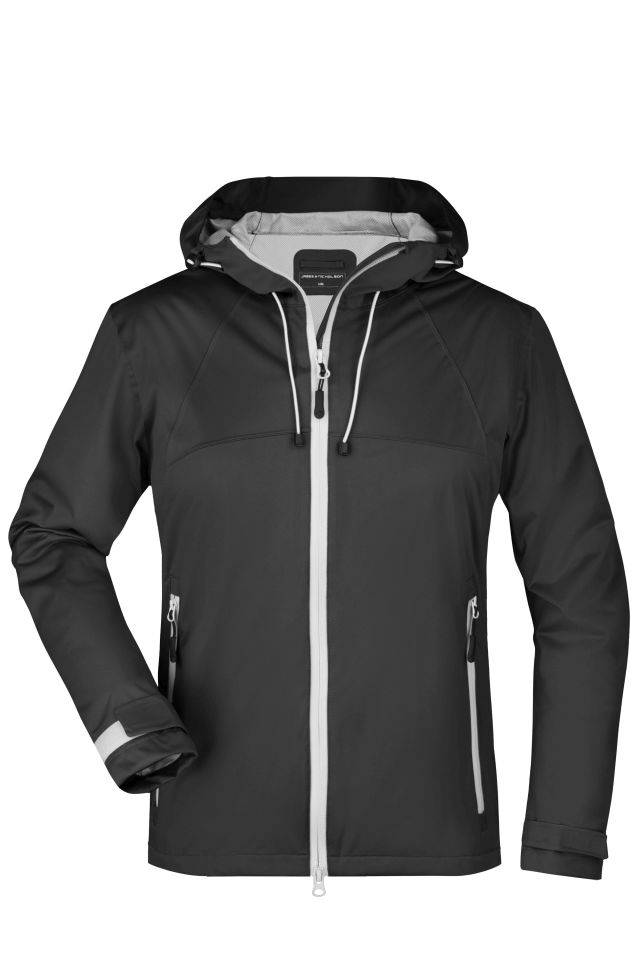 Ladies' Outdoor Jacket Ultraleichte Softshell-Jacke für extreme Wetterbedingungen schwarz/grau, Gr. XXL