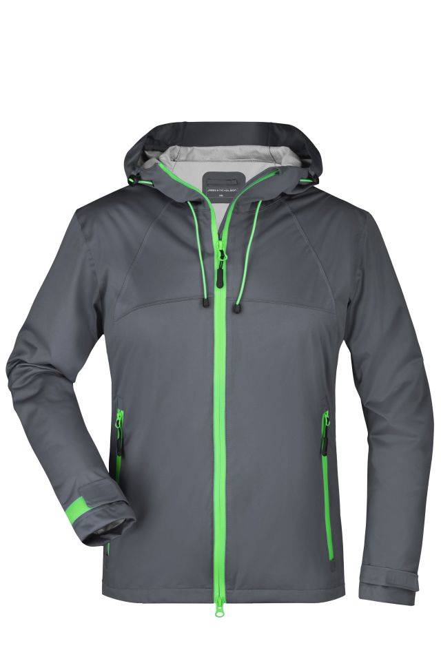 Ladies' Outdoor Jacket Ultraleichte Softshell-Jacke für extreme Wetterbedingungen grün/grau, Gr. L