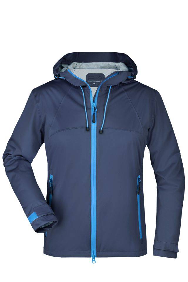 Ladies' Outdoor Jacket Ultraleichte Softshell-Jacke für extreme Wetterbedingungen blau, Gr. XXL