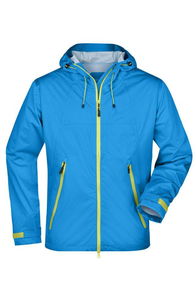 Men's Outdoor Jacket Ultraleichte Softshell-Jacke für extreme Wetterbedingungen blau/gelb, Gr. M