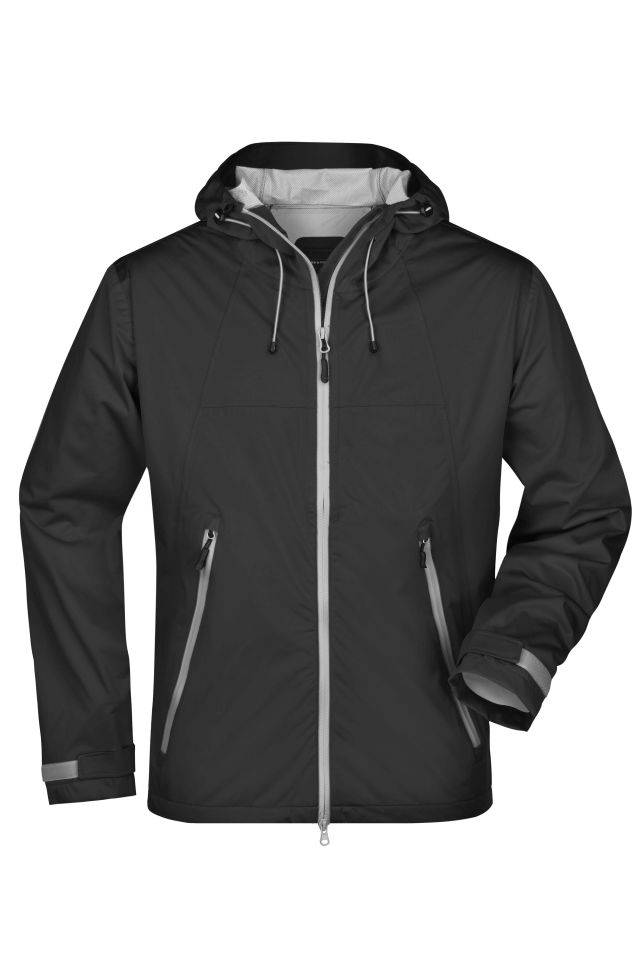 Men's Outdoor Jacket Ultraleichte Softshell-Jacke für extreme Wetterbedingungen schwarz/grau, Gr. XL
