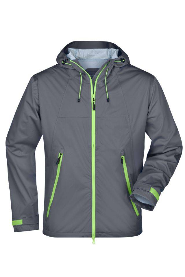 Men's Outdoor Jacket Ultraleichte Softshell-Jacke für extreme Wetterbedingungen grün/grau, Gr. XXL