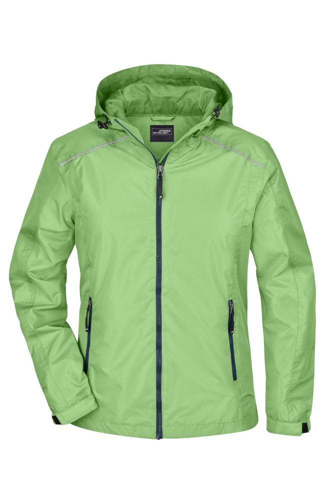 Ladies' Rain Jacket Sportliche, funktionale Outdoorjacke grün/blau, Gr. XL