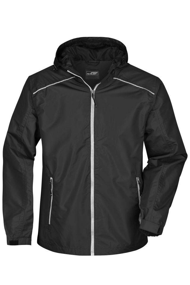 Men's Rain Jacket Sportliche, funktionale Outdoorjacke schwarz/grau, Gr. XXL