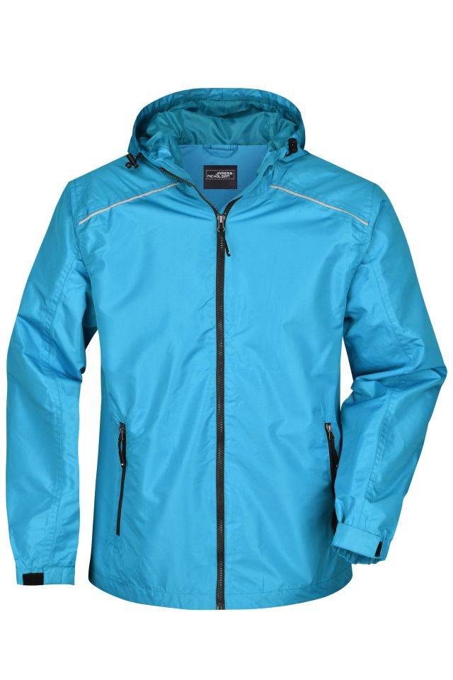 Men's Rain Jacket Sportliche, funktionale Outdoorjacke blau/grau, Gr. XXL