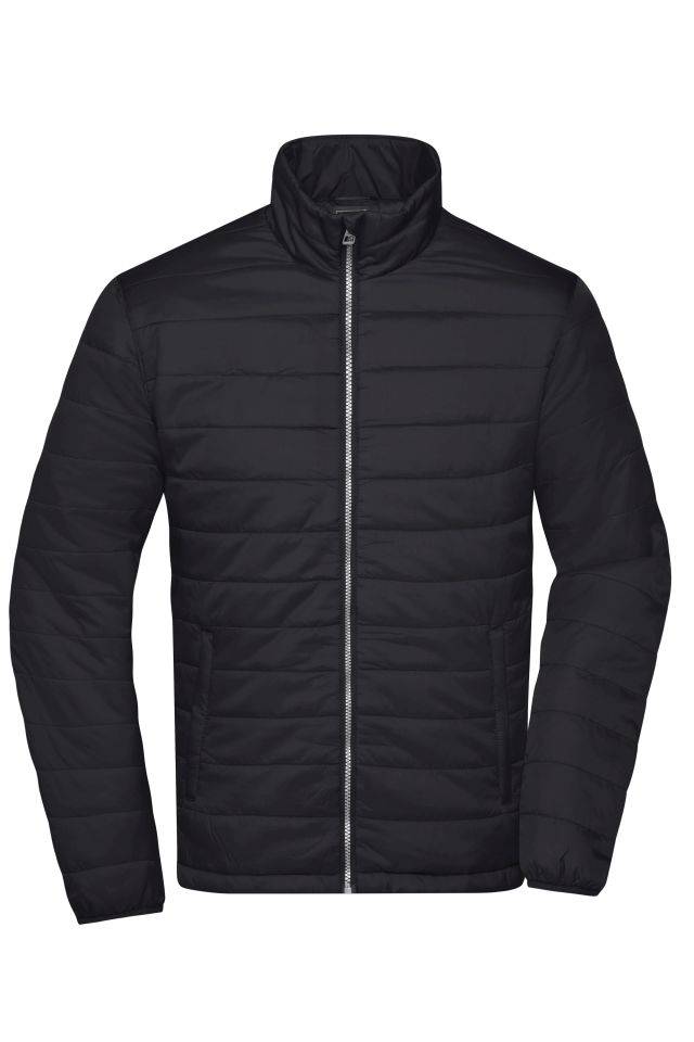 Men's Padded Jacket Leichte, wattierte Steppjacke schwarz, Gr. M