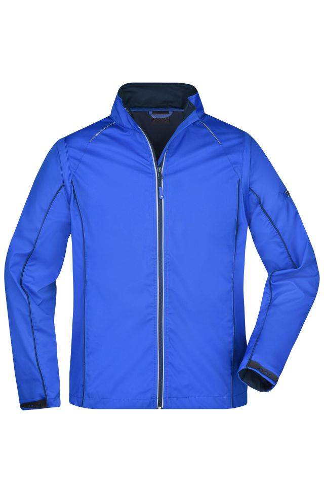 Men's Zip-Off Softshell Jacket 2 in 1 Jacke mit abzippbaren Ärmeln blau, Gr. XXL