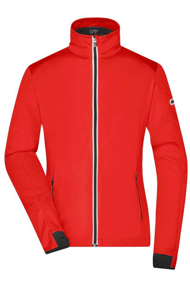 Ladies' Sports Softshell Jacket Funktionelle Softshell-Jacke für Sport, Freizeit und Promotion orange/schwarz/neon, Gr.
