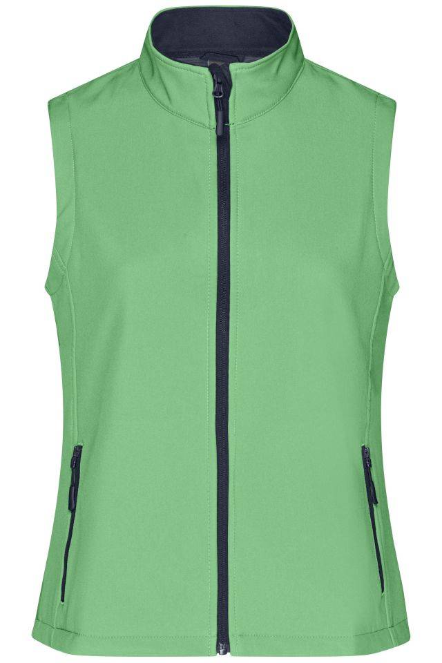 Ladies' Promo Softshell Vest Softshellweste für Promotion und Freizeit blau/grün, Gr. L