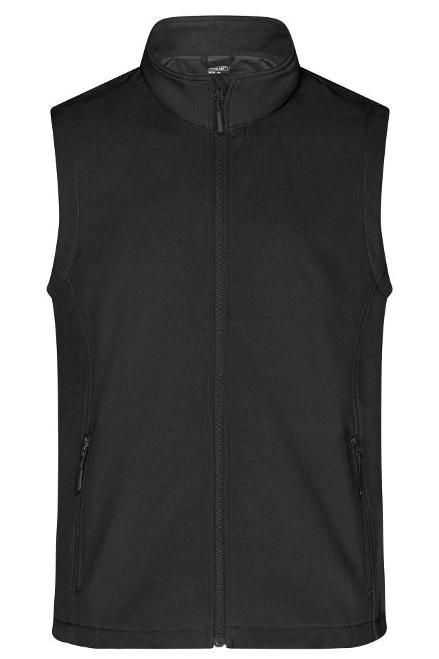 Men's Promo Softshell Vest Softshellweste für Promotion und Freizeit schwarz, Gr. L