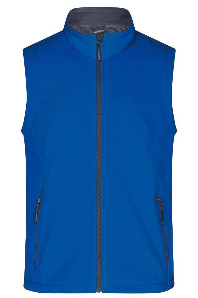 Men's Promo Softshell Vest Softshellweste für Promotion und Freizeit blau, Gr. XL