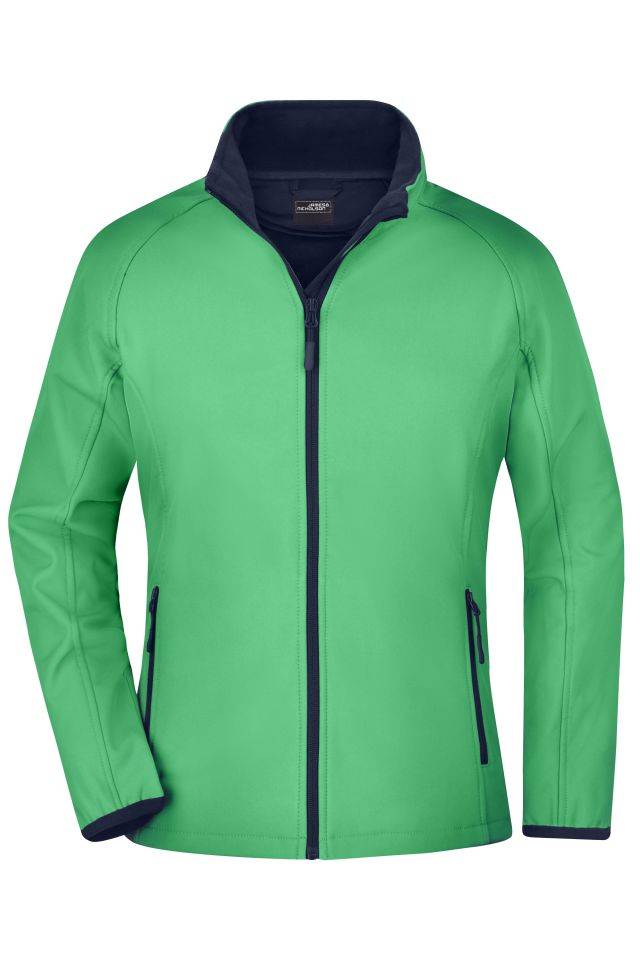 Ladies' Promo Softshell Jacket Softshelljacke für Promotion und Freizeit blau/grün, Gr. S