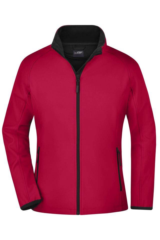 Ladies' Promo Softshell Jacket Softshelljacke für Promotion und Freizeit schwarz/rot, Gr. XXL