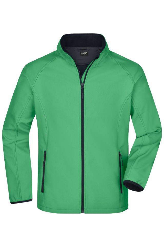 Men's Promo Softshell Jacket Softshelljacke für Promotion und Freizeit blau/grün, Gr. M