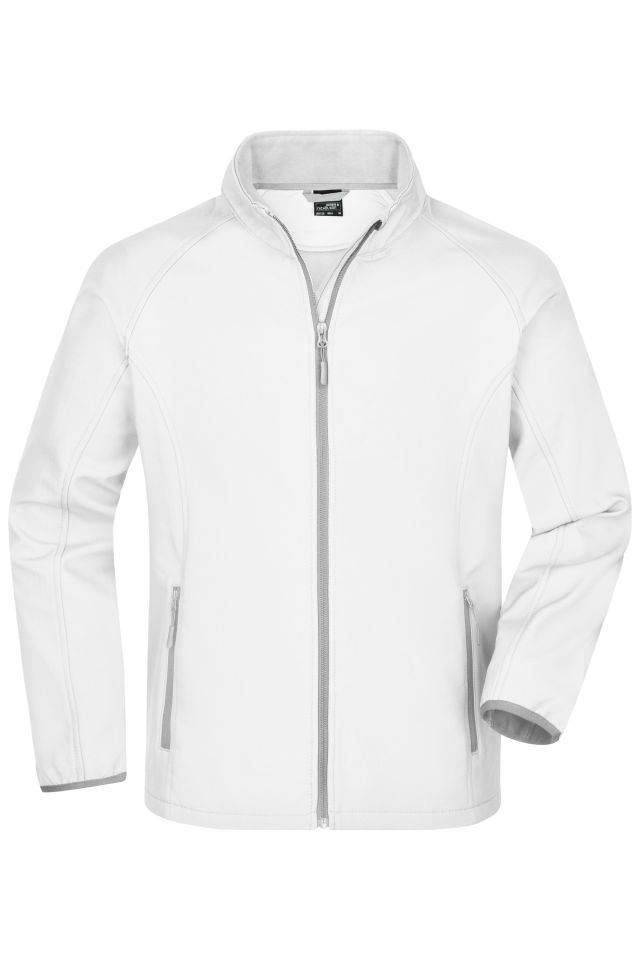Men's Promo Softshell Jacket Softshelljacke für Promotion und Freizeit weiß, Gr. S