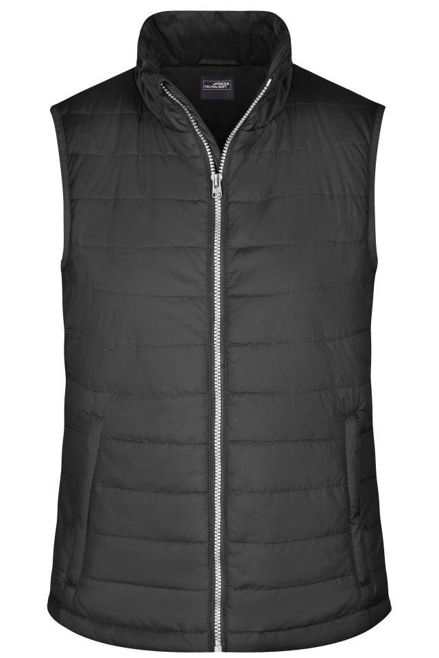 Ladies' Padded Vest Leichte, wattierte Steppweste schwarz, Gr. XXL