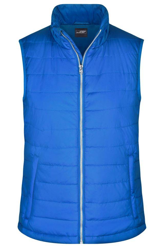 Ladies' Padded Vest Leichte, wattierte Steppweste blau, Gr. M