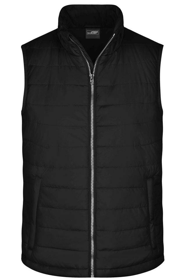 Men's Padded Vest Leichte, wattierte Steppweste schwarz, Gr. 3XL