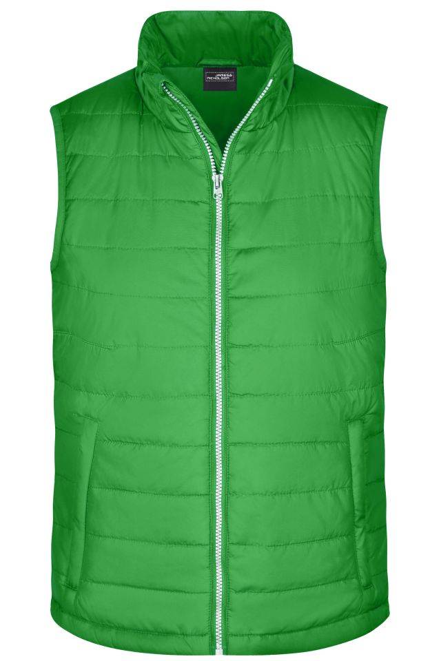 Men's Padded Vest Leichte, wattierte Steppweste grün, Gr. XXL