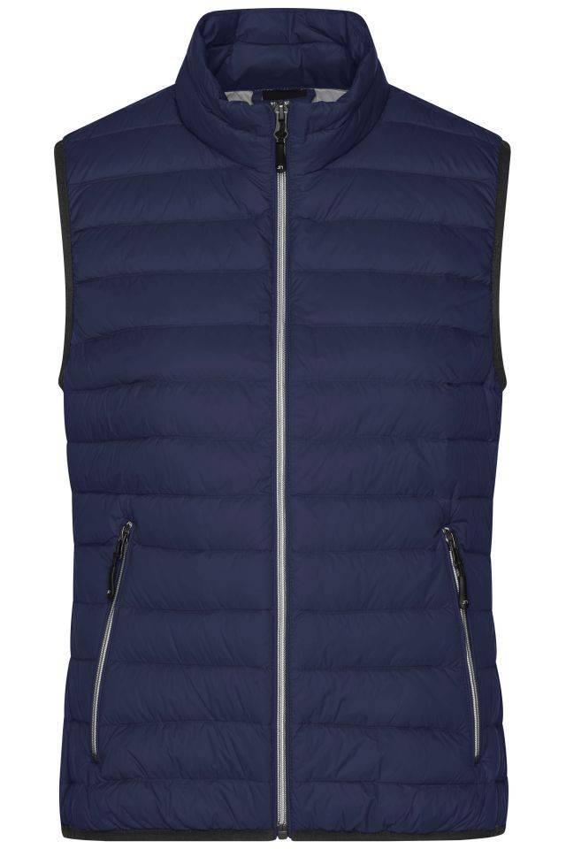 Ladies' Down Vest Leichte Daunenweste im klassischen Design blau/grau, Gr. L