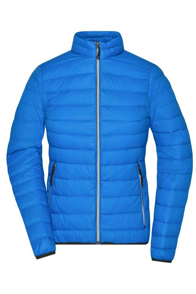 Ladies' Down Jacket Leichte Daunenjacke im klassischen Design blau/grau, Gr. M