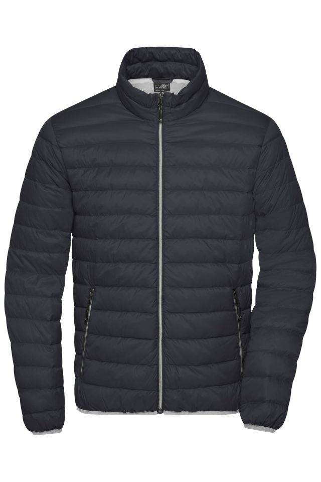 Men's Down Jacket Leichte Daunenjacke im klassischen Design grau, Gr. S