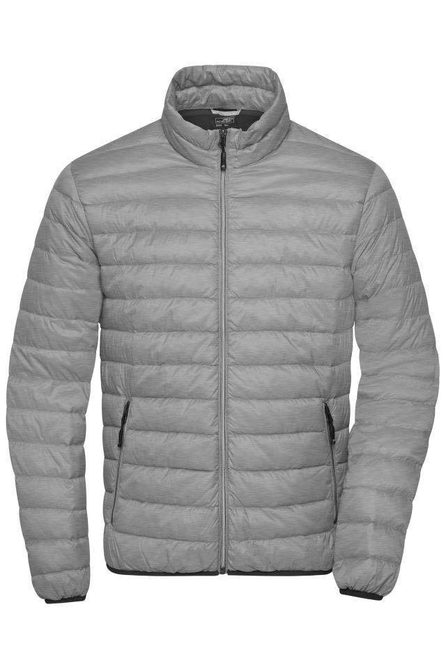 Men's Down Jacket Leichte Daunenjacke im klassischen Design grau, Gr. XXL