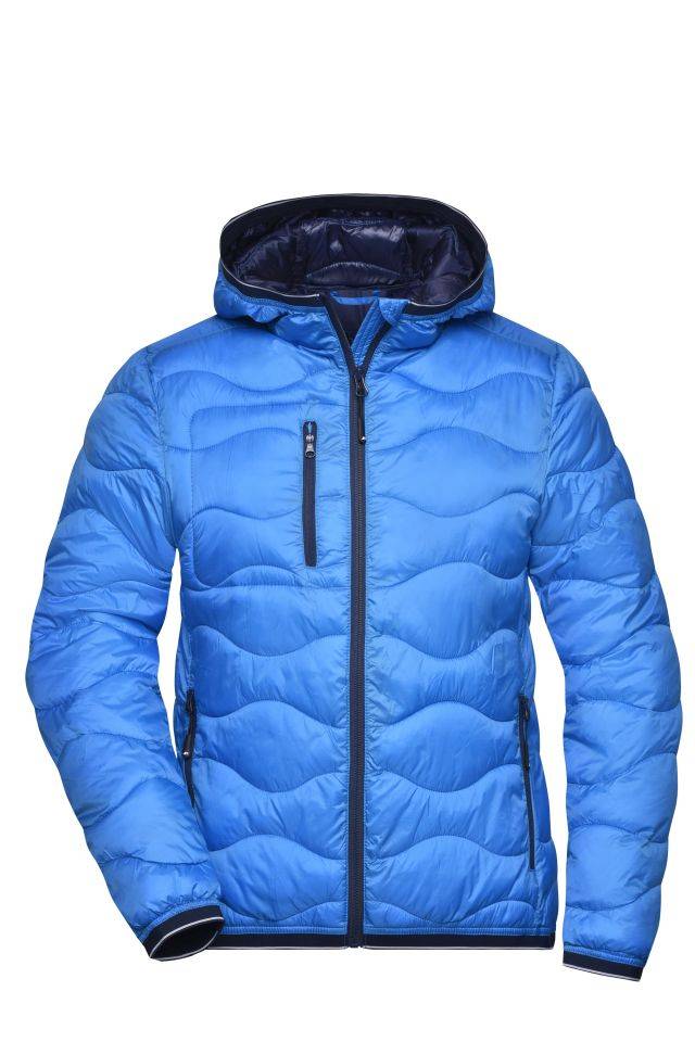 Ladies' Padded Jacket Gesteppte Jacke mit DuPont™ Sorona® Wattierung (nachwachsender, pflanzlicher Rohstoff) blau, Gr. L