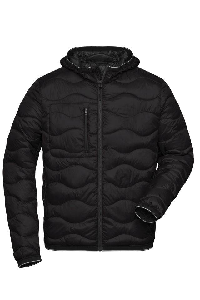 Men's Padded Jacket Gesteppte Jacke mit DuPont™ Sorona® Wattierung (nachwachsender, pflanzlicher Rohstoff) schwarz, Gr.