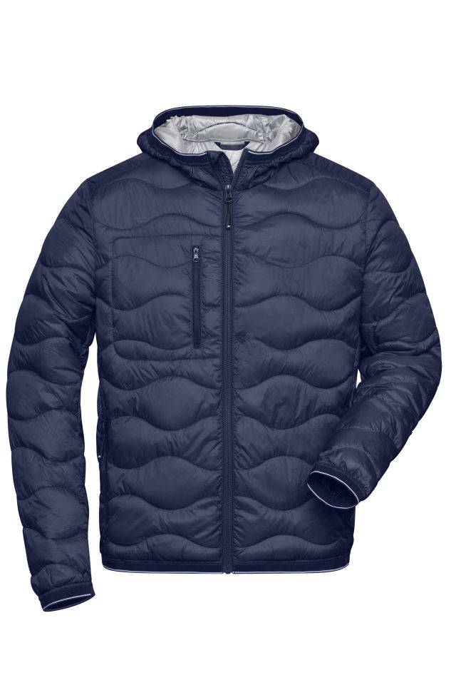 Men's Padded Jacket Gesteppte Jacke mit DuPont™ Sorona® Wattierung (nachwachsender, pflanzlicher Rohstoff) blau/grau, Gr