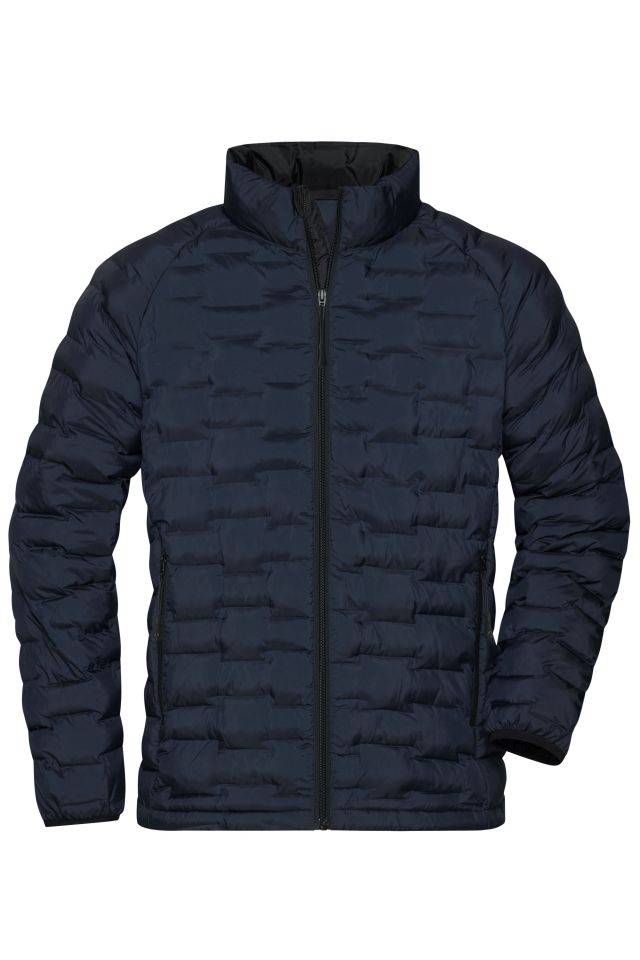 Men's Modern Padded Jacket Leichte, modische Steppjacke aus recyceltem Polyester blau, Gr. XL