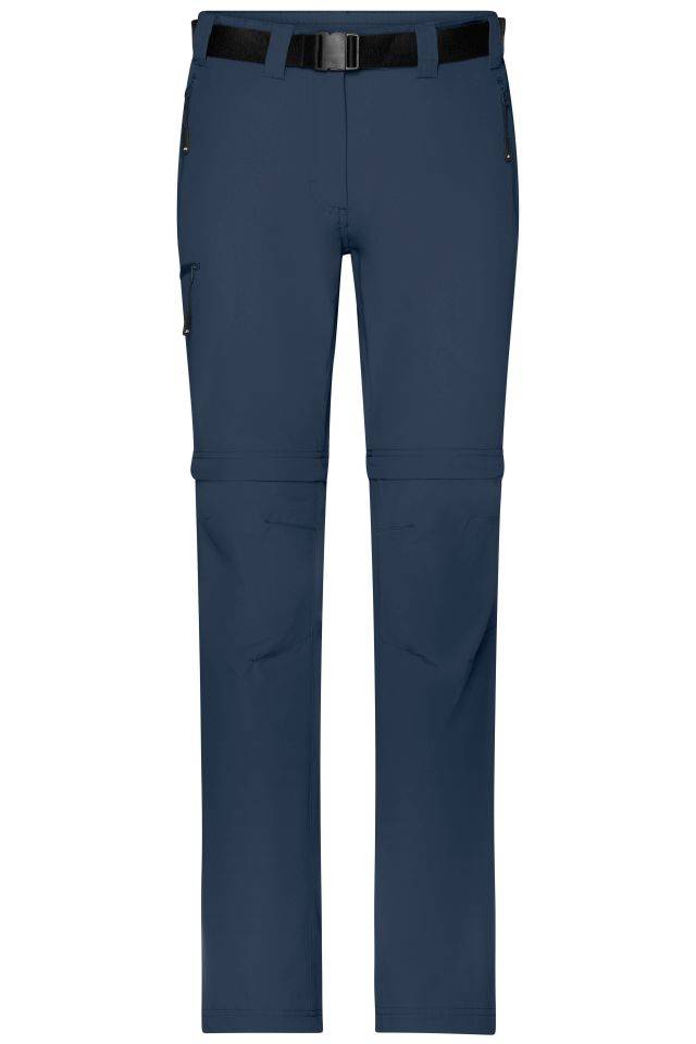 Ladies' Zip-Off Trekking Pants Bi-elastische Outdoorhose in sportlicher Optik blau, Gr. XXL